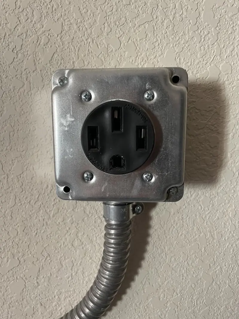 NEMA 14-50 outlet installed for Smart Home Electrical in Sultan